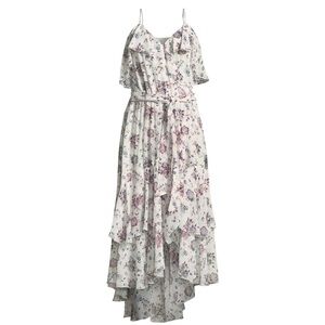 Joie Estilda V-Neck Sleeveless Ruffled Floral Dress